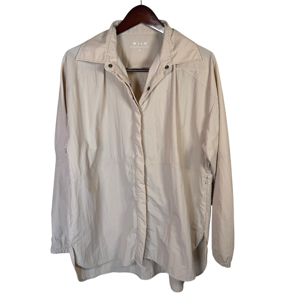 Wilo The‎ Label Australia Parachute Cream Windbreaker Size S Oversized Gorpcore